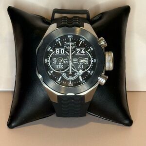 Invicta Black and Silver Chronograph Watch